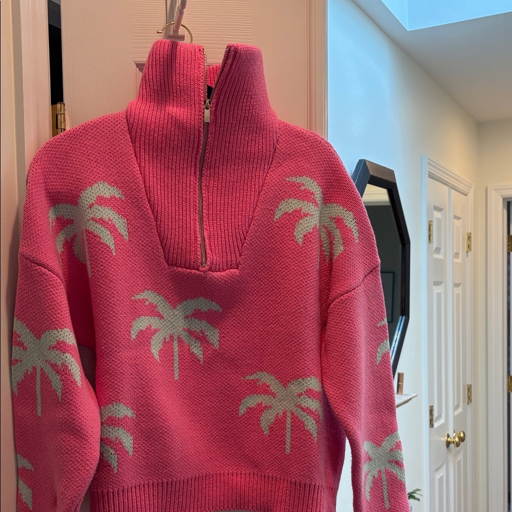 John + Jenn Vibrant Pink Knit Sweater